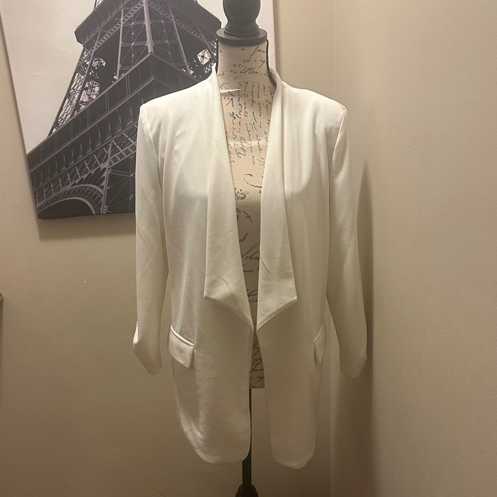 Harve Benard Classic Off White Women's Blazer